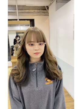 ゴウトゥデイシェアサロン 町田店(GO TODAY SHAiRE SALON) ワイドバング×ミルクティー、セクションブラック