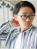 大人アップバング黒髪スマートマッシュX北浦和