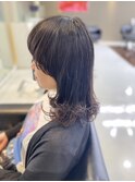 顔まわりマッシュスタイル