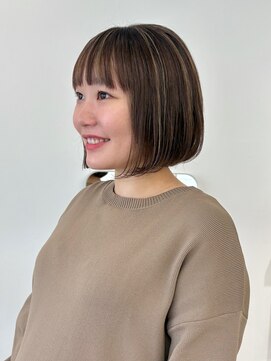 ハル 南平岸(HARU) 極細ハイライトでオシャレボブスタイル