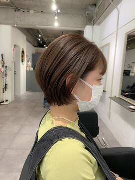 イマ 名駅店(ima) 大人可愛い前下がりショート/骨格補正カット