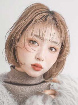 エアー 銀座(air) ミルクティーベージュ/ダブルカラー/ブリーチ/ハイトーン