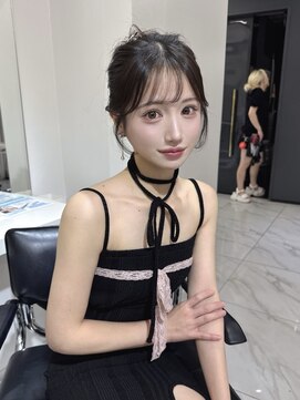 ランテルディ 渋谷(LANTERDIT) ヘアセット アレンジ 浴衣アレンジ 結婚式アレンジ 顔周りカット