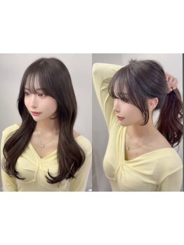 【西梅田5分】前髪・顔周りの毛流れを大切に細部までこだわった小顔見せカットで大人可愛い垢抜けヘアに＊