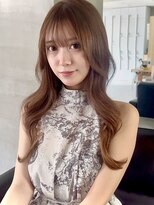 ミンクス 原宿店(MINX) 【MINX】顔周り似合わせカット+デザインカラーベージュ_表参道