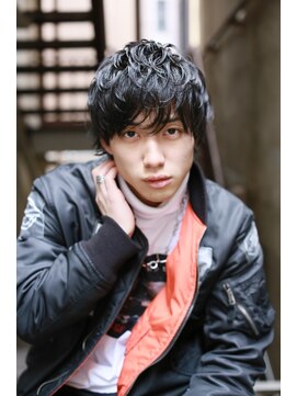 レブ 神戸三宮(LEB) 簡単スタイリング×ミディアムショート×パーマ【LEB神戸三宮】