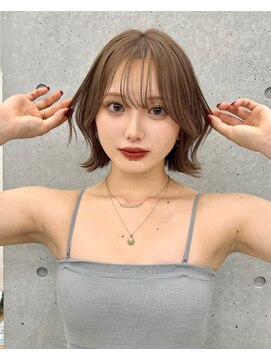 サンド 池袋(sand) くびれボブ/レイヤーボブ/オリーブベージュ/池袋/髪質改善