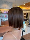 ダークアッシュ/ミディアムレイヤーカット/成田公津の杜駅
