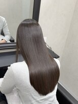 ローヴ 梅田(L'aube)&nbsp;髪質改善 スーパーロング ワンレングス レイヤー 韓国風巻き