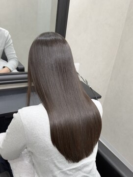 ローヴ 梅田(L'aube) 髪質改善 スーパーロング ワンレングス レイヤー 韓国風巻き