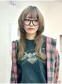 20代に人気/ハッシュカット/くすみベージュ