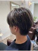 【メンズにもオススメ！】20代30代40代50代白髪ぼかしハイライト