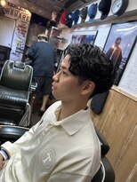 グッドラックバーバーハナレ 吉祥寺&nbsp;デザインパーマ［バーバー/吉祥寺/スキンフェード／メンズ］