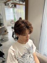 インスヘアー 梅田(INCE HAIR)&nbsp;ブラウン毛流れパーマ