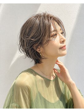 アッシュ 学芸大学店(Ash) ショートボブ/大人女性/アッシュグレイ/脱白髪染め