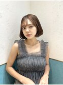 レイヤーボブ/ミルクティーベージュ/髪質改善/顔周り/立川