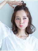 #ソトハネボブ#ブルージュ#抜け感ハイライト#お団子アレンジ