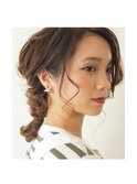 ミディアムヘア編みおろしアレンジ東戸塚／東戸塚駅／髪質改善/