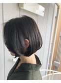 「本日のお客様」重めな綺麗なボブスタイル 竹若真央【久米川】