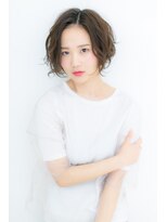 カバーヘア イヴ 戸頭店(COVER HAIR EVE) 無造作カール★黒髪くせ毛風フレンチボブZ戸頭20代30代40代