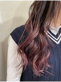 グラデーションピンクカラー