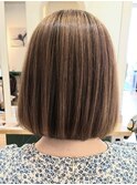 ボブスタイル×ハイライト
