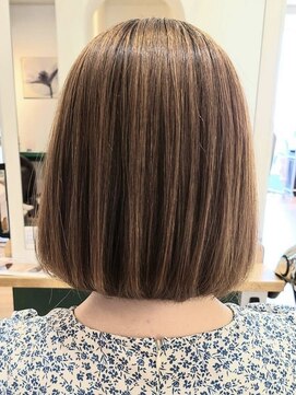 リシェールグリーン 越谷花田店(RICHAIR GREEN) ボブスタイル×ハイライト