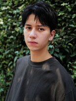 セシルへアー 福岡天神店(Cecil hair)&nbsp;ナチュラルブラック×無造作短髪スタイル