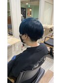 ディープグリーン　ヘアカラー　池袋