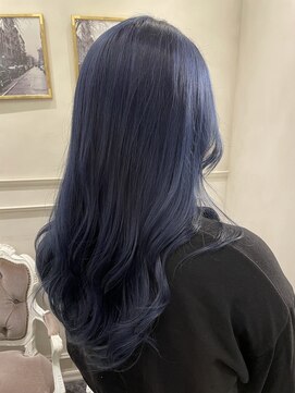 カロントウキョウ 中野店(Kalon Tokyo) 韓国風ネイビーブルーヘア