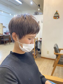 ギフト ヘアー サロン(gift hair salon) ハンサムベリーショート×バイオレットシルバー