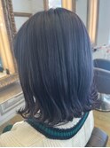 青紫グレージュカラー