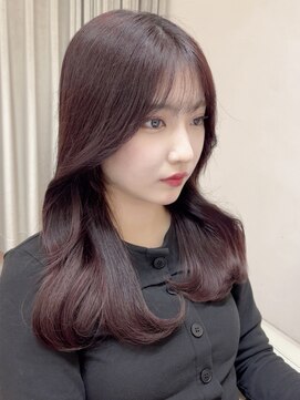 ユニ 表参道(uni) 【uni新野】秋のワインレッドカラー　くびれヘア