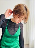 【ARTE表参道/青山】モテ髪ショート×ブリーチなし透明感カラー