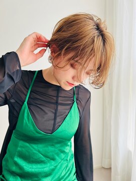 アルテ(ARTE) 【ARTE表参道/青山】モテ髪ショート×ブリーチなし透明感カラー