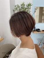 ティエル(TieLu) 都内人気スタイル大人ショート×ピンクベージュ×ハイライト