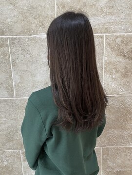 グリッター(GRITTERs) ロング×くすみカラー