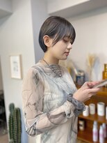 アンドチル 渋谷(AND CHILL) ショートボブ/丸みショート/シルバーアッシュ