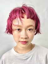 ザレミー(THE REMMY) ハイトーンボブ/オン眉/ボブ/デザインカラー/前上がりボブ