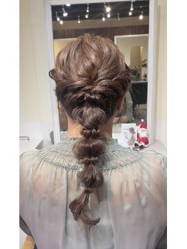 ココ テラス(coco-terrasse) 玉ねぎヘア×パーティーヘア×編み下ろし