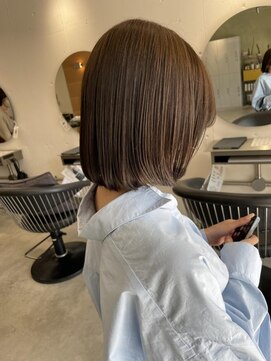 ジェムバイアルテフィーチェ(gem by artefice) 韓国風ボブ×グレージュ☆ヘルシースタイル☆アースカラー