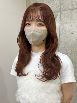 サクラ オモテサンドウ(SAKURA) ブリーチなしダブルカラー オレンジブラウン 表参道