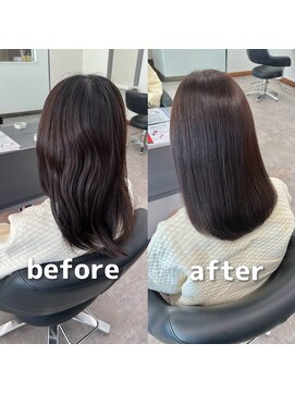 ガルボヘアー 桟橋店(garbo hair) 髪質改善 くせ毛 ストレート 縮毛矯正 艶髪 ロング 湿気対策