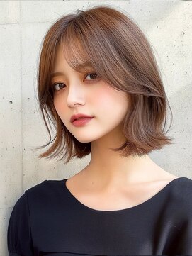 フェンテ(Fuente) 大人可愛い シースルー透け感ボブディ