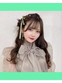 サイドお団子アレンジ