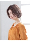 30代40代50代絶壁解消ひし形小顔前下がりショートボブ