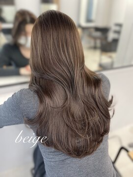 フォンズ(FONS) 透明感くすみベージュ/明るめカラー/韓国くびれヘア/表参道