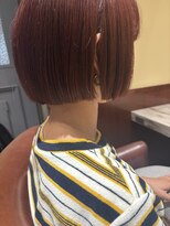 ブラン(Le BLANC)&nbsp;【八幡 望弓】ボルドーカラーのぱつっとボブ