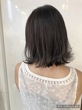 エイクス ヘア デザイン×美髪クリニック 千葉(AQs hair design) ミディアムヘア/暗めカラー/グランマッシュ/千葉/千葉駅