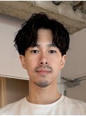 色気パーマ/メンズ/ビジネスマン/フェザーパーマ/メンズパーマ